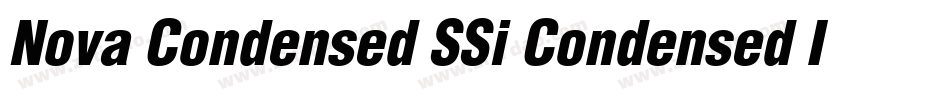 Nova Condensed SSi Condensed Italic字体转换